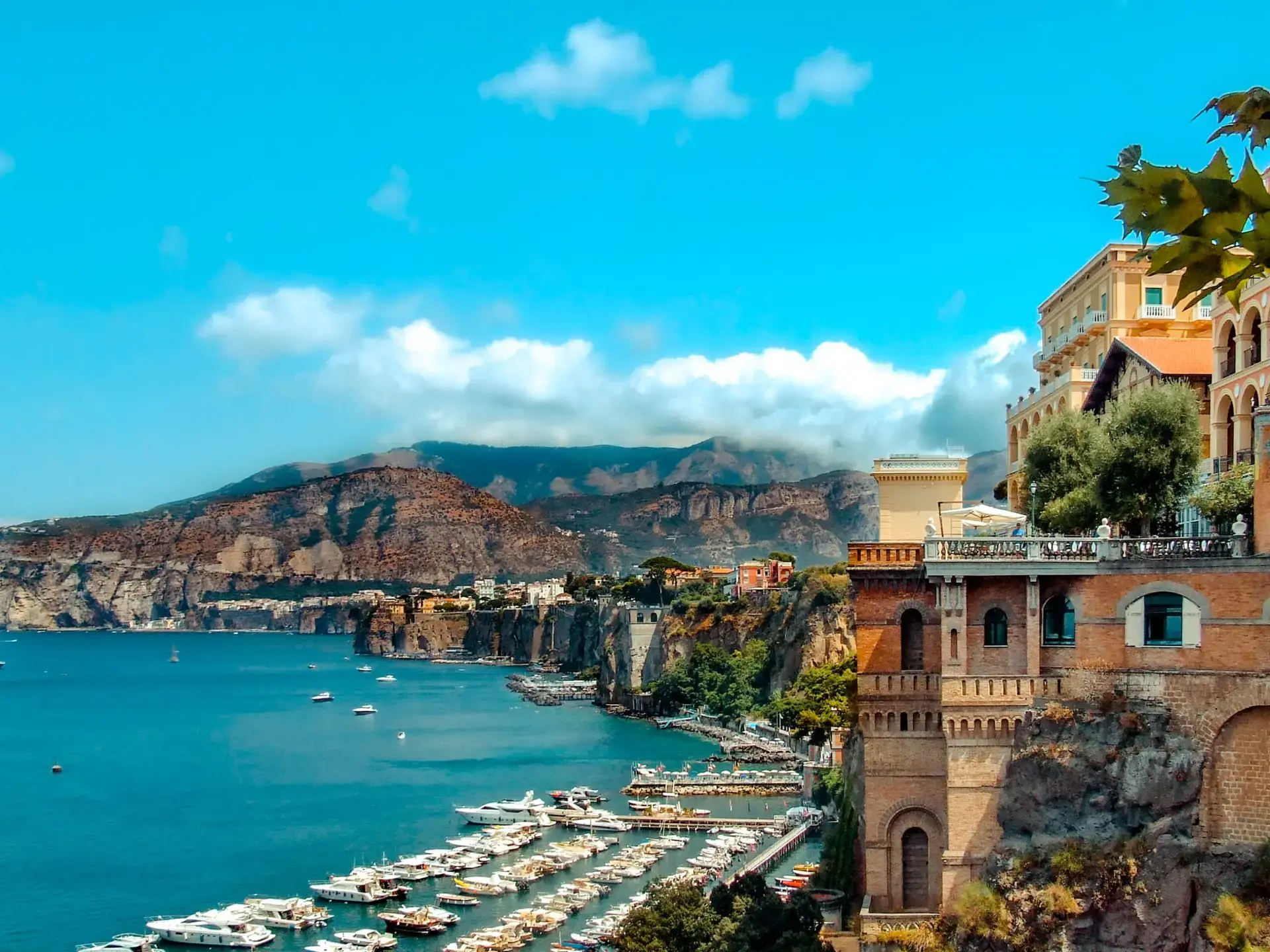 The coastline of Capri, Italy