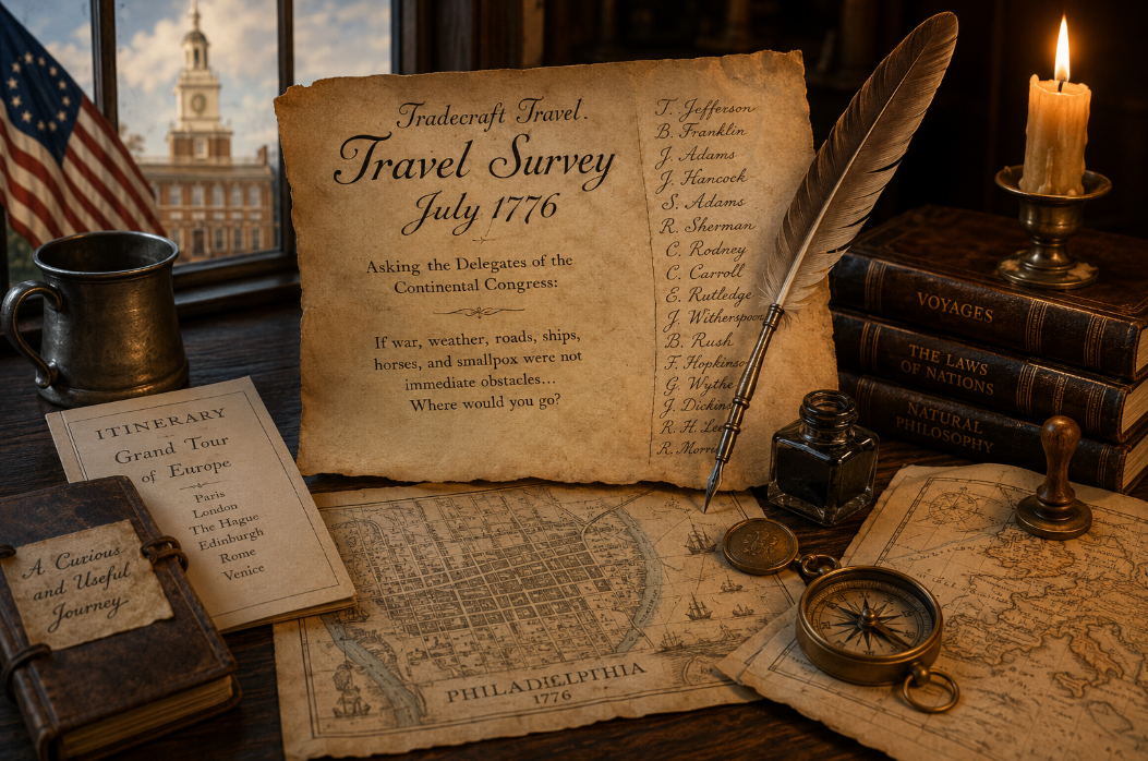 The Founders’ Dream Trips, July 4, 1776