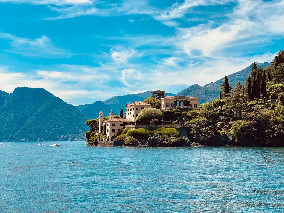 Villa del Balbianello and its gardens beside Lake Como
